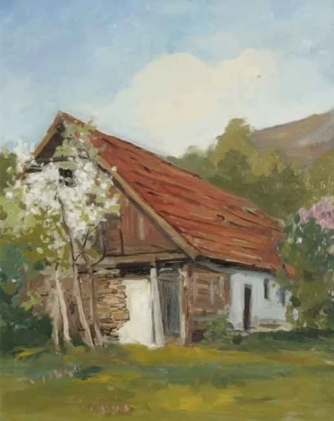 Stara zabudowa w Łącku