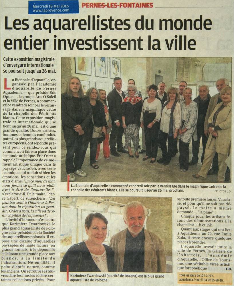 Biennale Akwareli – Pernes les Fontaines - zdjęcie 5