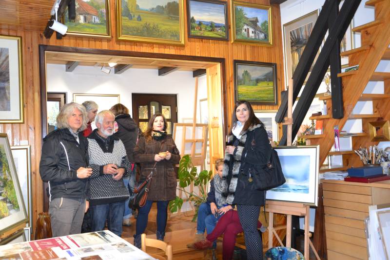 Spotkanie z uczestnikami pleneru w Wiejskiej Galerii Malarstwa - zdjęcie 2