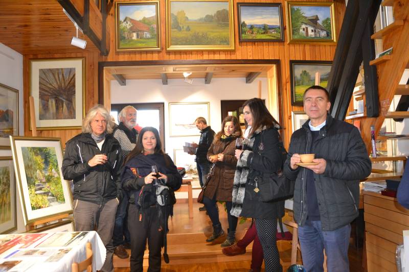 Spotkanie z uczestnikami pleneru w Wiejskiej Galerii Malarstwa - zdjęcie 3